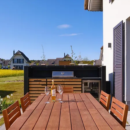 Tatil Evi Reetland Am - Luxusplus Reetdachvilla Mit 4 Schlafzimmern Und Kamin G09 *