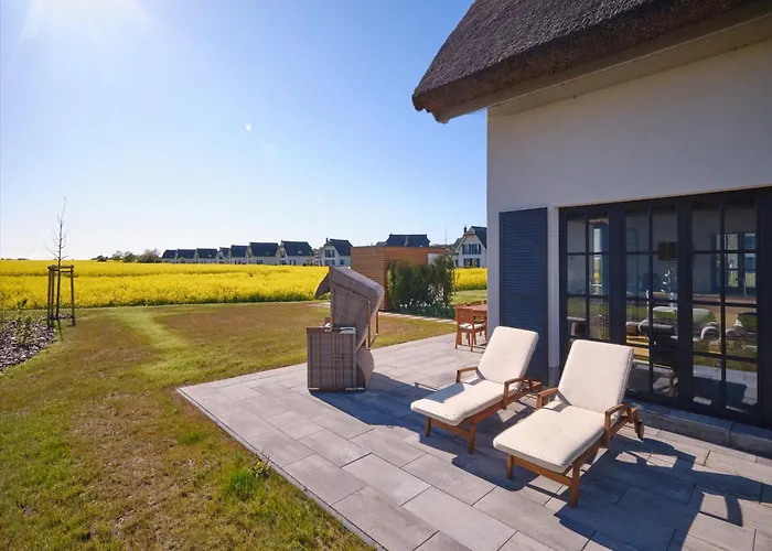 بيت للعطل Reetland Am - Luxusplus Reetdachvilla Mit 4 Schlafzimmern Und Kamin G09